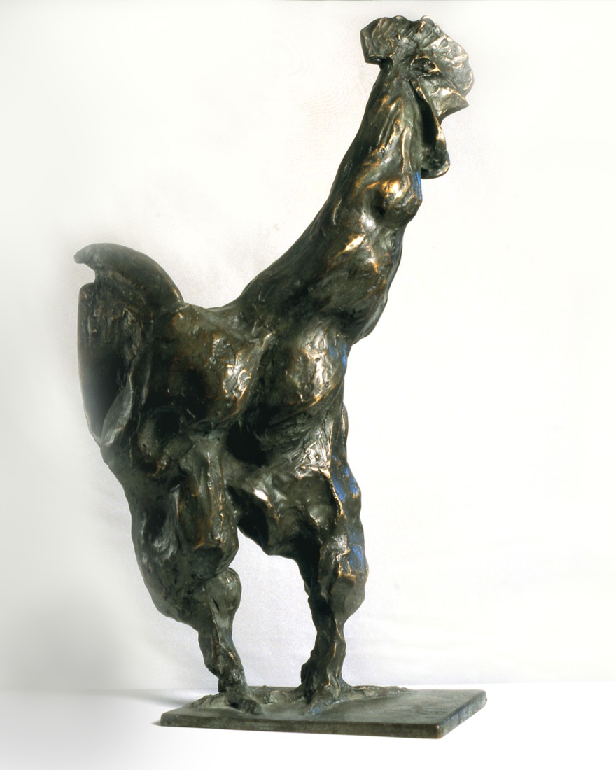 Il Coq de Beppe, scultura di Roberto Tagliazucchi