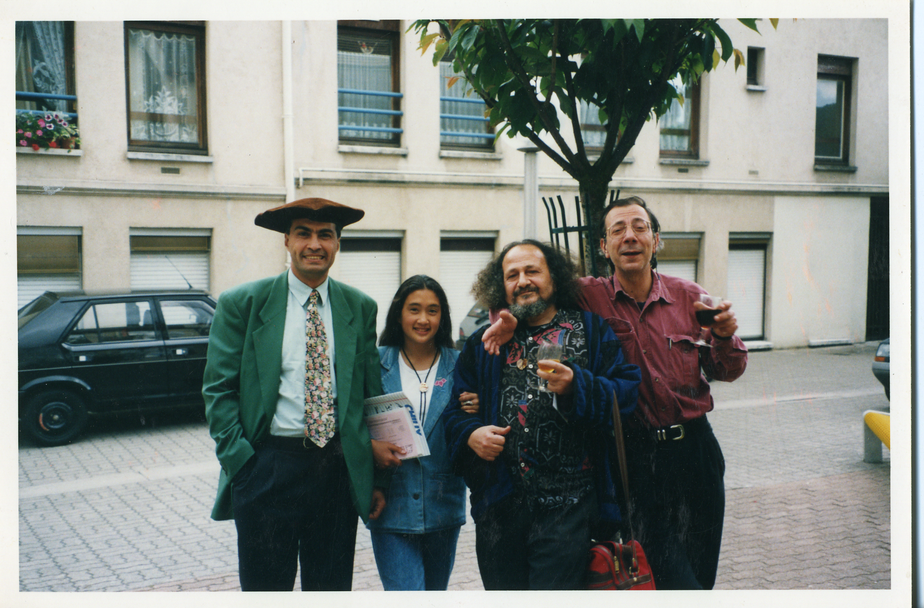 Paris, with painter friend Baghori